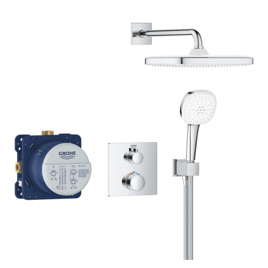 Душевая система скрытого монтажа с термостатом Grohe Grohtherm (34871000) купить в САНН Одесса, изображение 3
