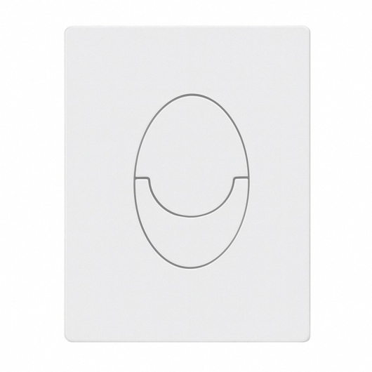 Панель смыва KOER KT-0606-03 157x198x3mm пластиковая, кнопка округленная (цвет белый) (KR5713) купить в САНН Одесса