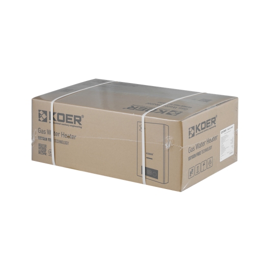 Газовая колонка KOER KWH.G0110 GRAY дымоходная 10 л/мин, цвет серый (KR5555) купить в САНН Одесса, изображение 2