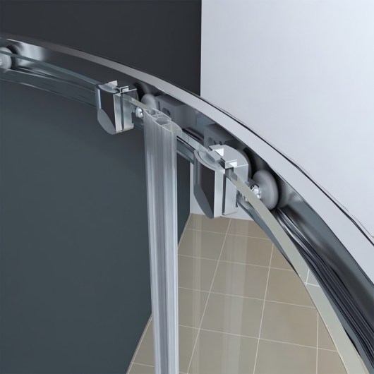 Душевая кабина без поддона KOER SR SC04-100x100x195-TR-01 прозрачное стекло EASY CLEAN 5мм хром (KR5361) купить в САНН Одесса, изображение 4