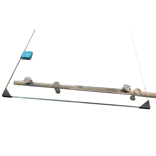 Дверь в нишу раздвижная KOER SR SD06-120x220-TR-01 прозрачное стекло EASY CLEAN 8мм хром (KR5367) купить в САНН Одесса