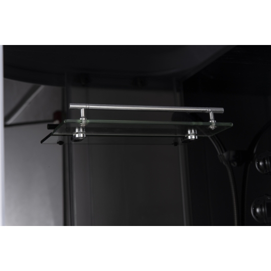 Бокс душевой без гидромассажа с низким поддоном MIXXUS STRONG SB02-90x90x215-GR SATIN серое тонированное стекло 4мм (MI6887) купить в САНН Одесса, изображение 2