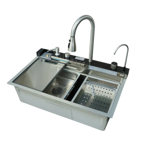 Мойка многофункциональная со встроенным смесителем MIXXUS MH7546-SET-06 DECOR SS COLOR из нерж. стали (MI8465) купить в САНН Одесса, изображение 2