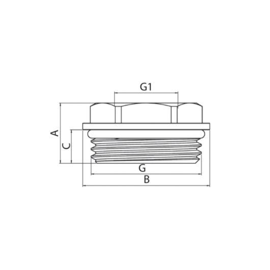 Футорка с уплотнительным кольцом Koer KF.F0810-R - 1"x3/4" (KR5048) купить в САНН Одесса