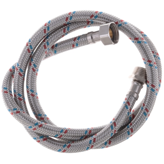 Гибкий шланг для подключения воды гайка 1/2'' - Штуцер 1/2'' (120 см) Zerix (ZX1566) купить в САНН Одесса, изображение 3