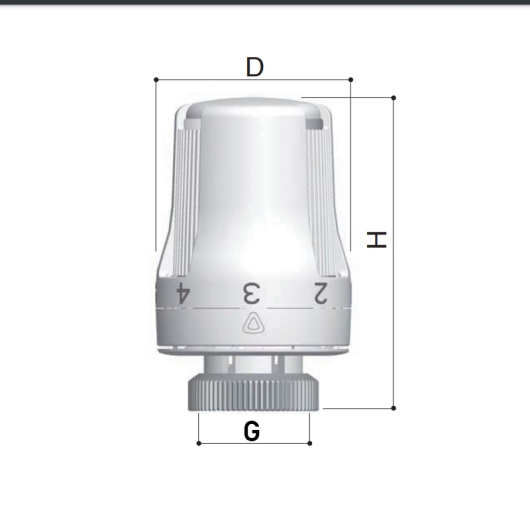 Термоголовка Roho R4010-3015 - 30х1,5 (жидкостный элемент) (RO0136) купить в САНН Одесса