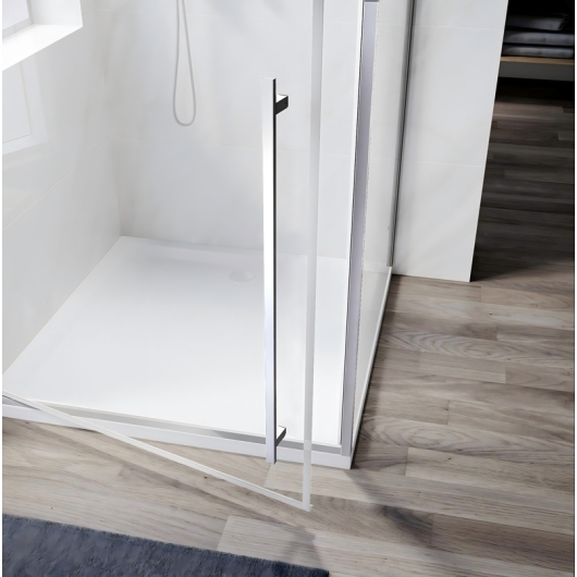 Душевая кабина без поддона KOER SR SC08-90x90x200-TR-01 прозрачное стекло EASY CLEAN 6мм хром (KR5371) купить в САНН Одесса, изображение 2