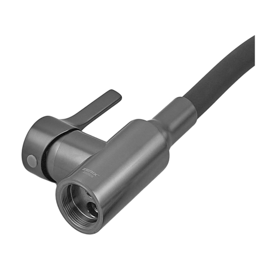 Смеситель для кухни ZERIX REX-011 GRAPHITE REFL.BLACK из нерж. стали (Цвет графит+силиконовый излив черный) (ZX6131) купить в САНН Одесса, изображение 4
