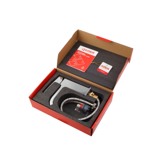Смеситель для умывальника KOER KB-10037-01 (Цвет хром) (KR5998) купить в САНН Одесса, изображение 3