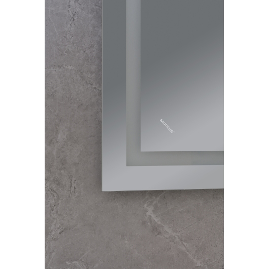 Зеркало MIXXUS WARM MR02-100x60 с LED Touch, Anti-fog, димером, рег. яркости, часами (MI6003) купить в САНН Одесса