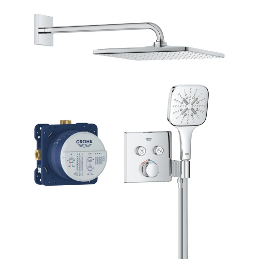 Душевая система скрытого монтажа с термостатом Grohe Grohtherm SmartControl (34865000) купить в САНН Одесса, изображение 4