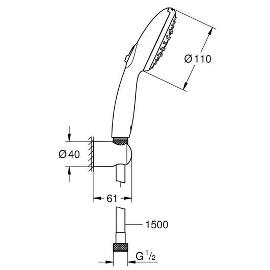 Душевой набор Grohe Tempesta 110 3 режима (26920003) купить в САНН Одесса