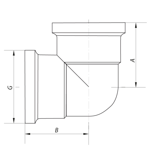 Угол 1/2'' ВВ Koer KF.L06F (KF0072) купить в САНН Одесса