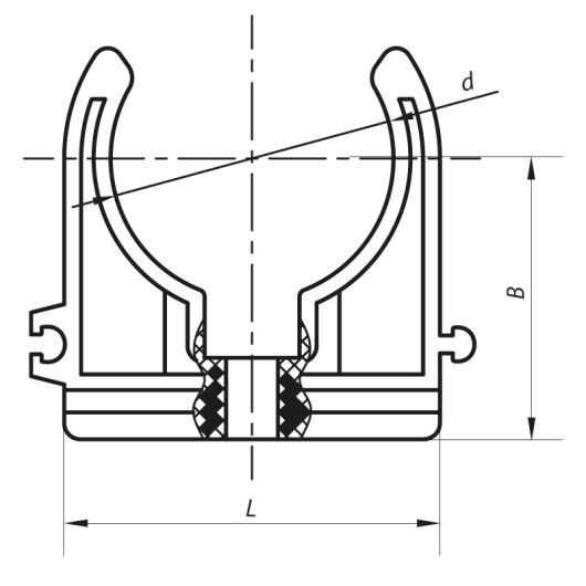 Крепление для PPR трубы 25 Koer K0075.PRO (KP0090) купить в САНН Одесса