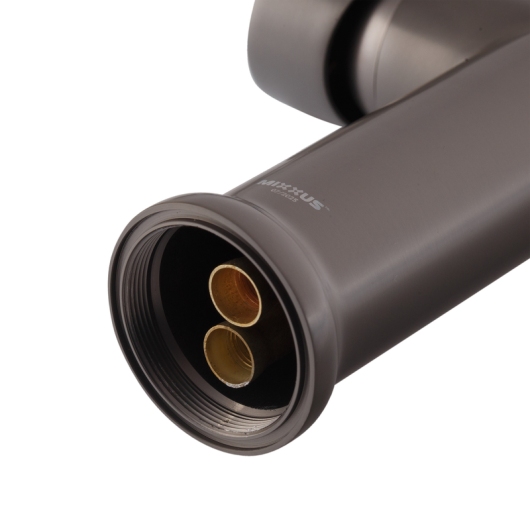 Смеситель для кухни MIXXUS PREMIUM PULL 017 GRAPHITE REFL.BLACK (Цвет графит+силик. излив черный) (MI8278) купить в САНН Одесса, изображение 4