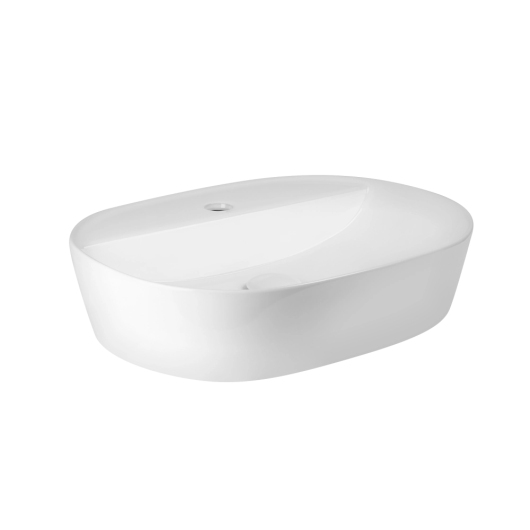 Раковина накладная MIXXUS PREMIUM ELLIPSE-0203 510х375х120mm (отверстие под смеситель) (MP6678) купить в САНН Одесса