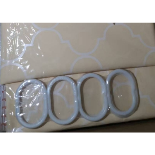 Шторка для ванной ZERIX SCP-006-180x180 из PEVA (полиэтиленвинилацетата) (Узор бежевый) (ZX5005) купить в САНН Одесса, изображение 4