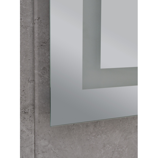 Зеркало MIXXUS HARD MR06-50x80 с LED Touch, Anti-fog, димером, рег. яркости, часами (MI6011) купить в САНН Одесса, изображение 2