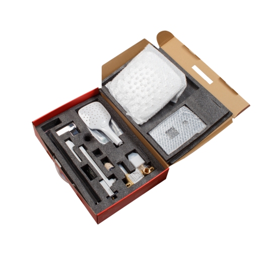Душевая система встроенная KOER KB-66009-04, 3 функции (Цвет хром+белый) (KR5990) купить в САНН Одесса, изображение 2