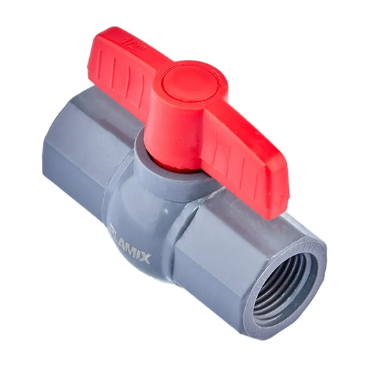 Кран шаровой Plamix PVF-1/2" FF PVC (PM0625) купить в САНН Одесса