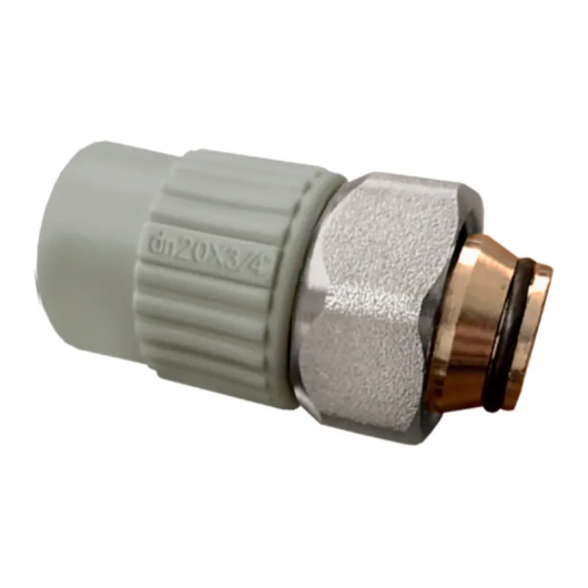 Муфта с евроконусом и накидной гайкой Koer K0240.PRO White - 20x3/4 PPR (KP3134) купить в САНН Одесса, изображение 2