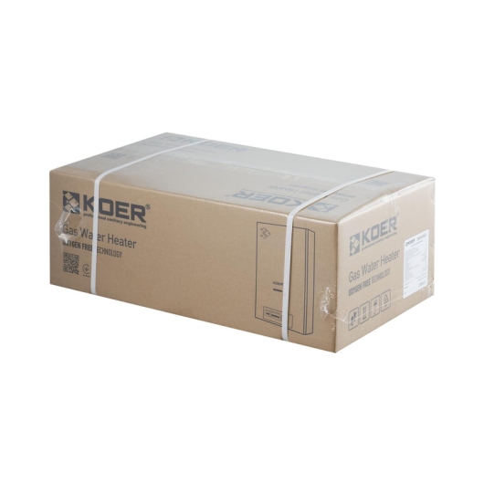 Газовая колонка дымоходная с пьезорозжигом KOER KWH.G0410 WHITE 10 л/мин (цвет белый) (KR5663) купить в САНН Одесса