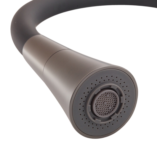 Смеситель для кухни MIXXUS PREMIUM MATIS 011-T NUT GRAPHITE REFL.BLACK (Цвет графит+силик. излив черный) (MI8268) купить в САНН Одесса