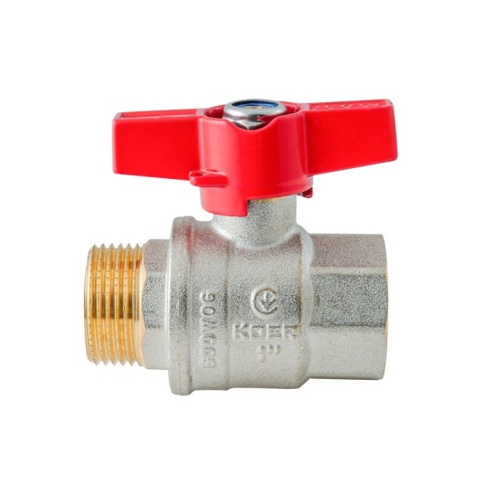 Кран шаровой ГШМ KOER EXTREME KE.218-25 - 1" FM ручка "бабочка" красная (KR5761) купить в САНН Одесса, изображение 2