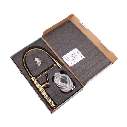 Смеситель для кухни MIXXUS PREMIUM SPARK 017 GOLD (Цвет золото) (MI6972) купить в САНН Одесса, изображение 4