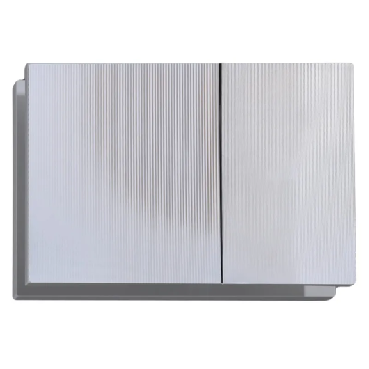 Панель смыва KOER KT-0610-STR-01 240x160x32mm пластиковая, кнопка квадратная (цвет хром с линейной структурой) (KR6147) купить в САНН Одесса, изображение 4