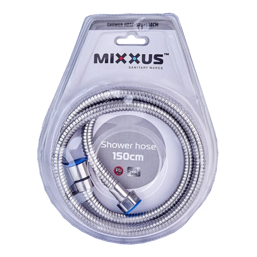 Шланг для душа MIXXUS HFS-01.SUS-150cm из нерж. стали SUS304 (Цвет нерж) (MI6053) купить в САНН Одесса