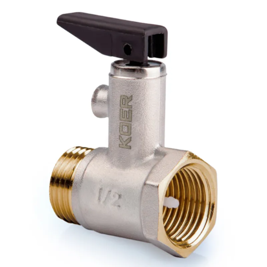 Предохранительный клапан для бойлера Koer KR.1046.K - 1/2” 6BAR (c ручкой) (KR4764) купить в САНН Одесса, изображение 2