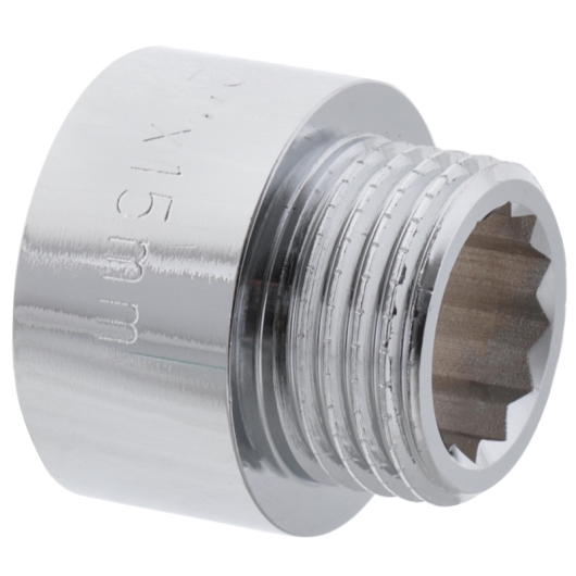 Удлинитель 1/2"-15мм (хром) Koer KF.E06-15.CHR (KF0093) купить в САНН Одесса