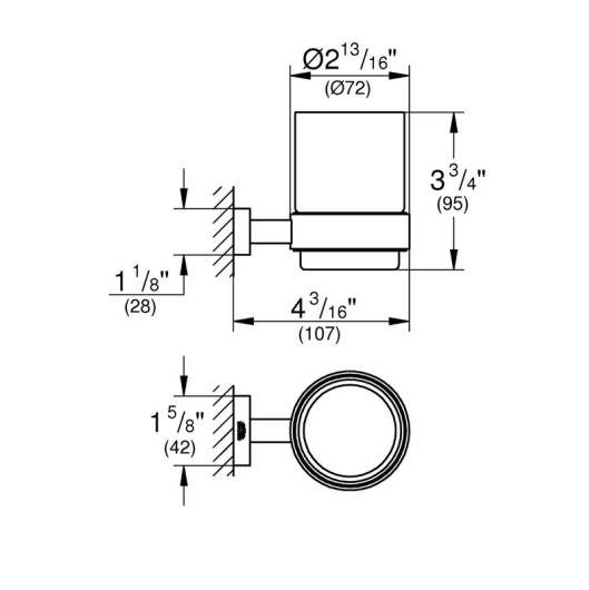 Набор аксессуаров 3в1 Grohe Essentials Cube (BF40511EC) купить в САНН Одесса