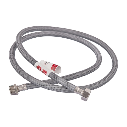 Гибкая подводка Zerix ZHN-02-FM1/2"-080 (нейлоновая оплетка, гайки нерж) (ZX5150) купить в САНН Одесса