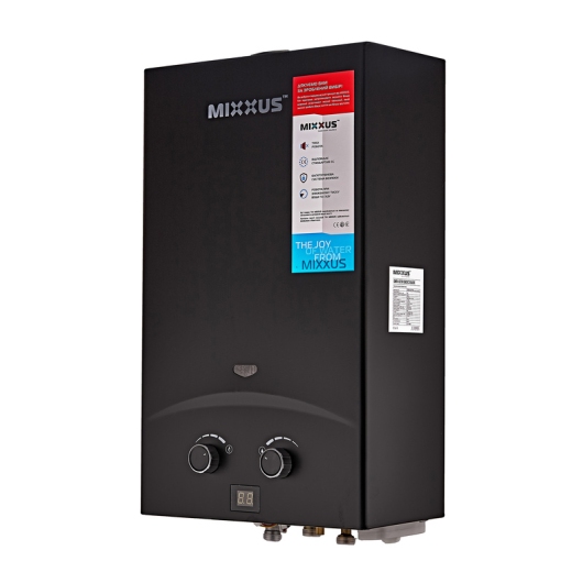 Газовая колонка MIXXUS GWH-0210 BASIC BLACK дымоходная 10 л/мин (цвет черный) (WH0023) купить в САНН Одесса, изображение 3