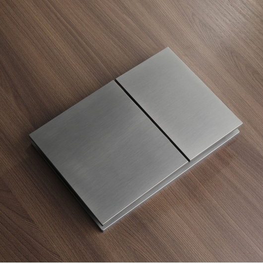 Панель смыва KOER KT-0610-07 240x160x32mm пластиковая, кнопка квадратная (цвет графит) (KR6138) купить в САНН Одесса