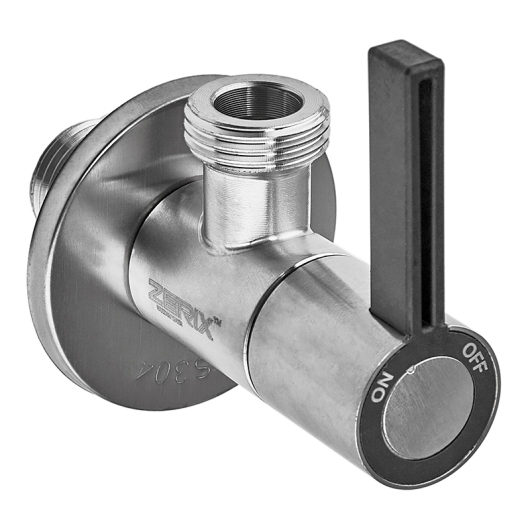 Кран для подключения сантехприборов Zerix VAL-11-1/2x1/2 из нерж.стали SUS304 (ZX5104) купить в САНН Одесса