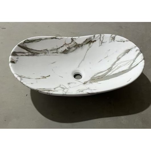 Раковина накладная MIXXUS PREMIUM WAVE-0105 MARBLE 620х360х160mm (MP6559) купить в САНН Одесса, изображение 4