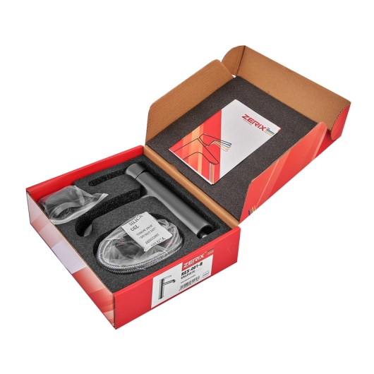Смеситель для умывальника ZERIX REX-001-B GRAPHITE из нерж. стали (Цвет графит) (ZX6117) купить в САНН Одесса, изображение 3