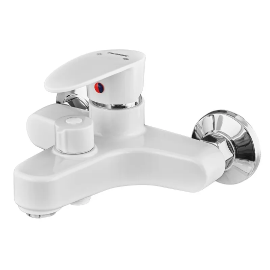 Смеситель для ванной PLAMIX CEZAR-009 EURO WHITE (без шланга, лейки и кронштейна) (PM0736) купить в САНН Одесса, изображение 4