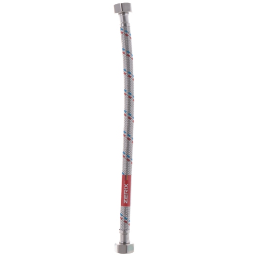 Гибкий шланг для подключения воды гайка 1/2'' - гайка 1/2'' (30 см) Zerix (ZX1549) купить в САНН Одесса, изображение 2