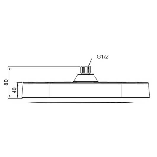 Лейка для душа потолочная KOER KP-0404-01-OH, 325x200 мм (Цвет хром) (KR5000) купить в САНН Одесса