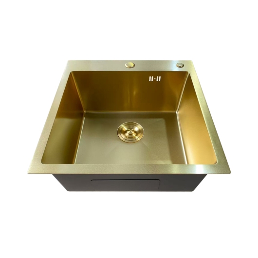 Мойка из нерж. стали MIXXUS MH5050 MICRO DECOR BRUSHED GOLD (3.0/0.8) (Цвет матовое золото) (MI8214) купить в САНН Одесса, изображение 3