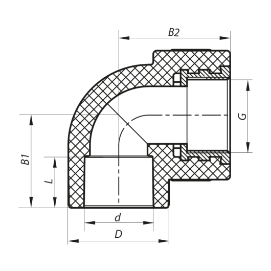 Угол ВР 25x3/4F PPR Koer K0115.PRO (KP0137) купить в САНН Одесса
