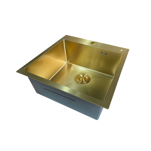 Мойка из нерж. стали MIXXUS MH5050 MICRO DECOR BRUSHED GOLD (3.0/0.8) (Цвет матовое золото) (MI8214) купить в САНН Одесса