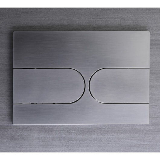 Панель смыва KOER KT-0604-07 240x160x10mm пластиковая, кнопка округленная (цвет графит) (KR5325) купить в САНН Одесса
