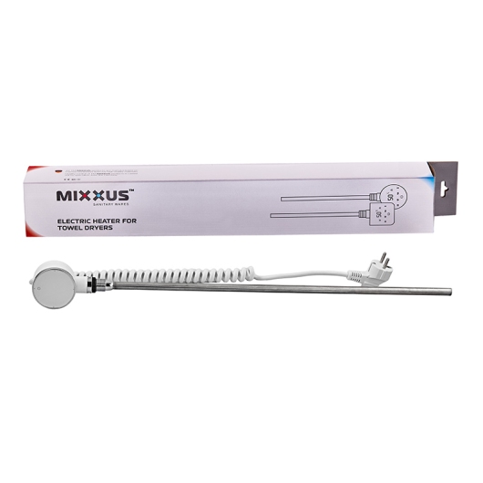 Электрический ТЭН MIXXUS TEH-0106 WHITE для полотенцесушителей 600W (Цвет белый) (MI6626) купить в САНН Одесса, изображение 2