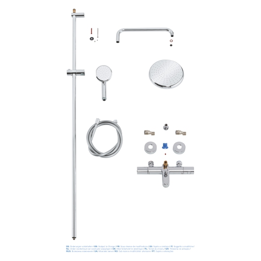 Душевая система с термостатом для душа Grohe New Tempesta Cosmop. System (26223001) купить в САНН Одесса, изображение 3
