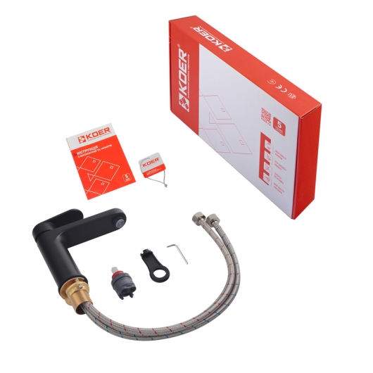 Смеситель для умывальника KOER KB-10030-05 (Цвет черный) (KR5425) купить в САНН Одесса, изображение 2